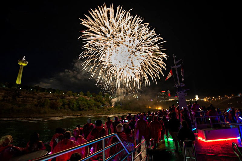 fireworks and falls hornblower evening cruises niagara