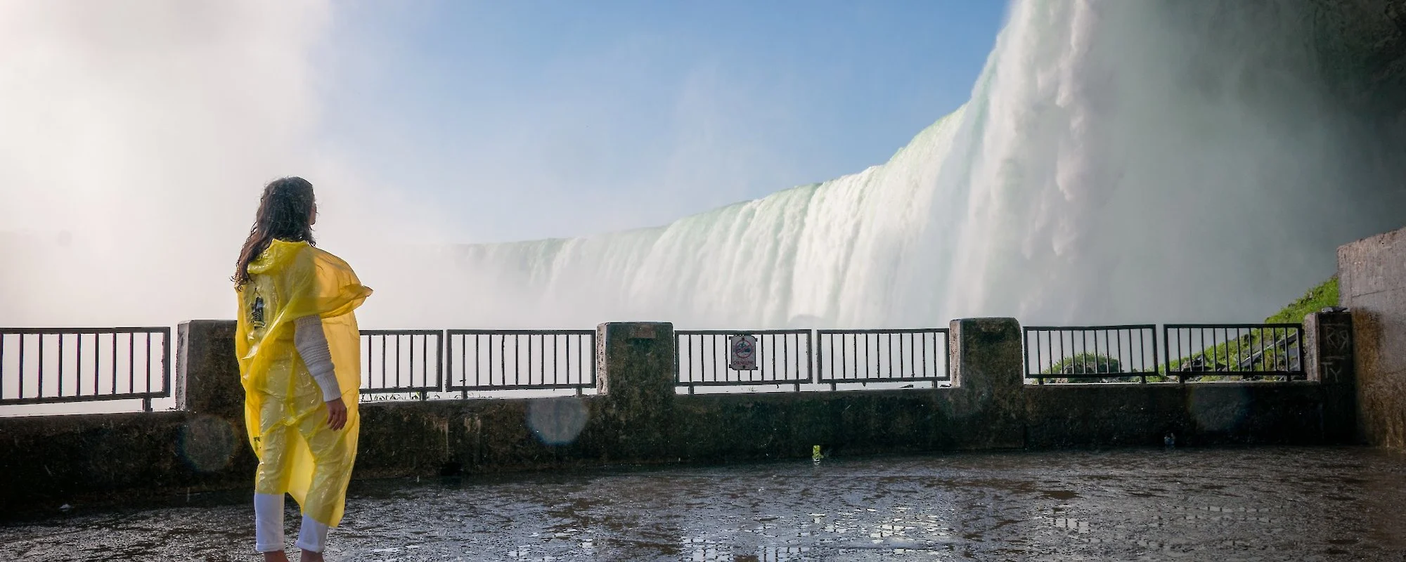 Woman at falls