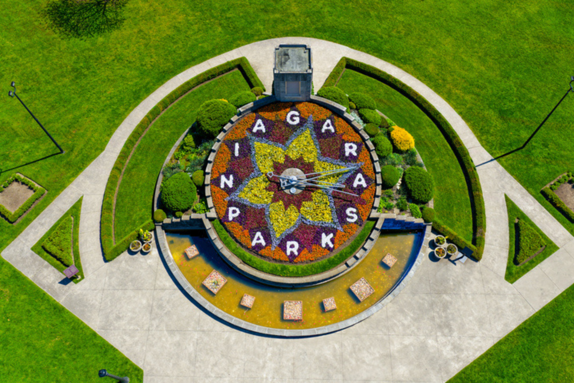 Summer Display at Floral Clock