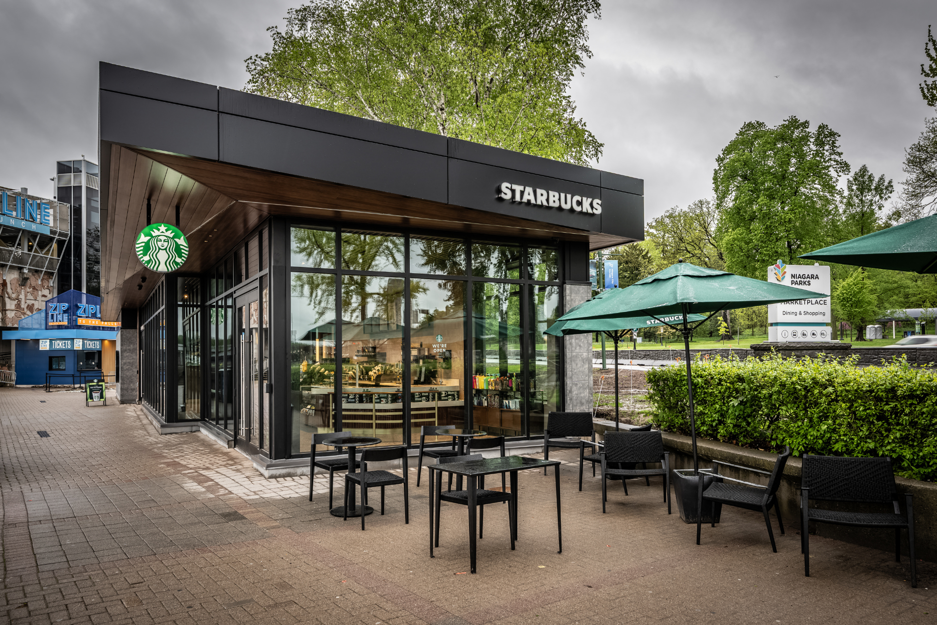 Starbucks by the Falls 