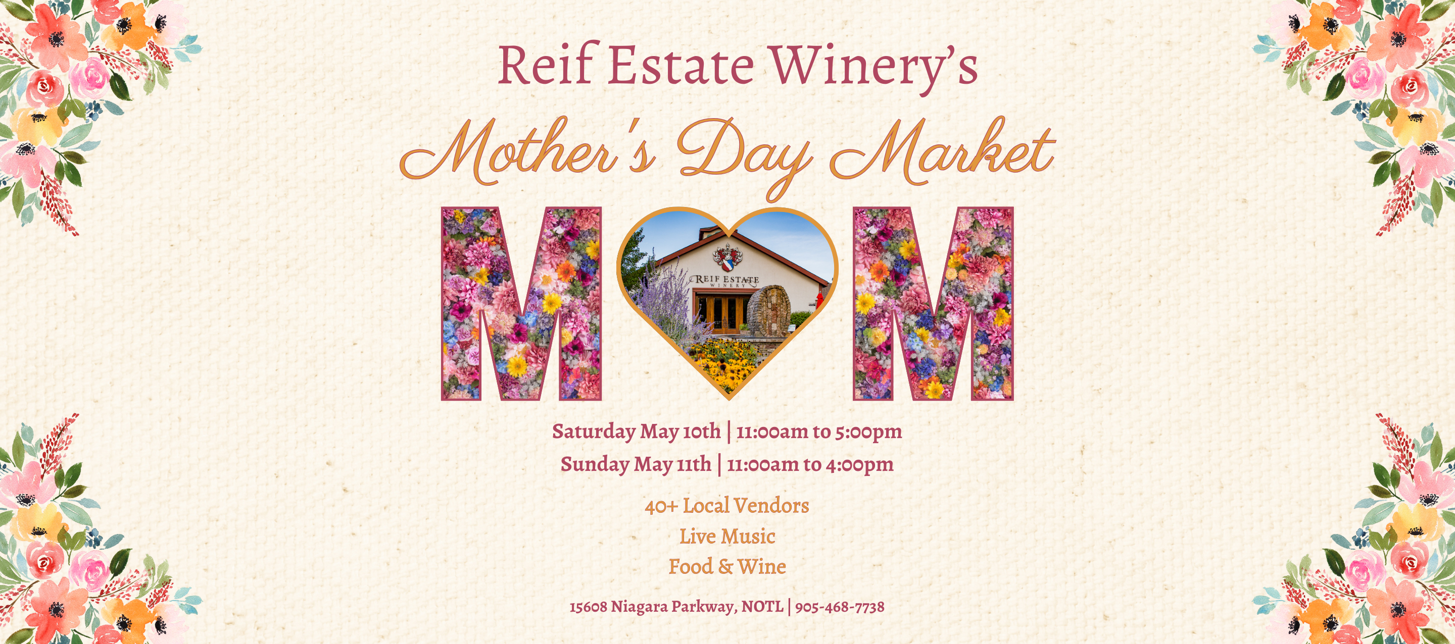 Reif Estate Winery - Mother's Day Market