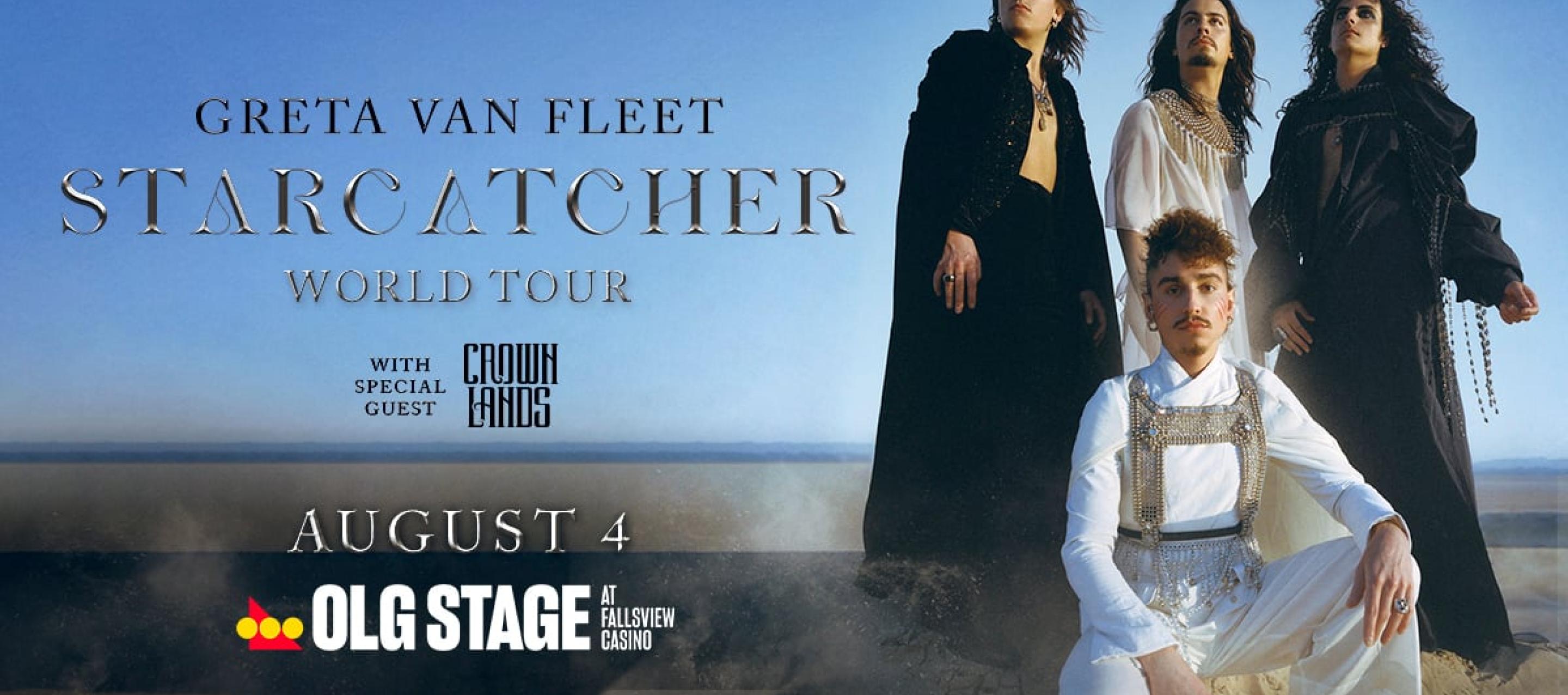 Greta Van Fleet Starcatcher World Tour