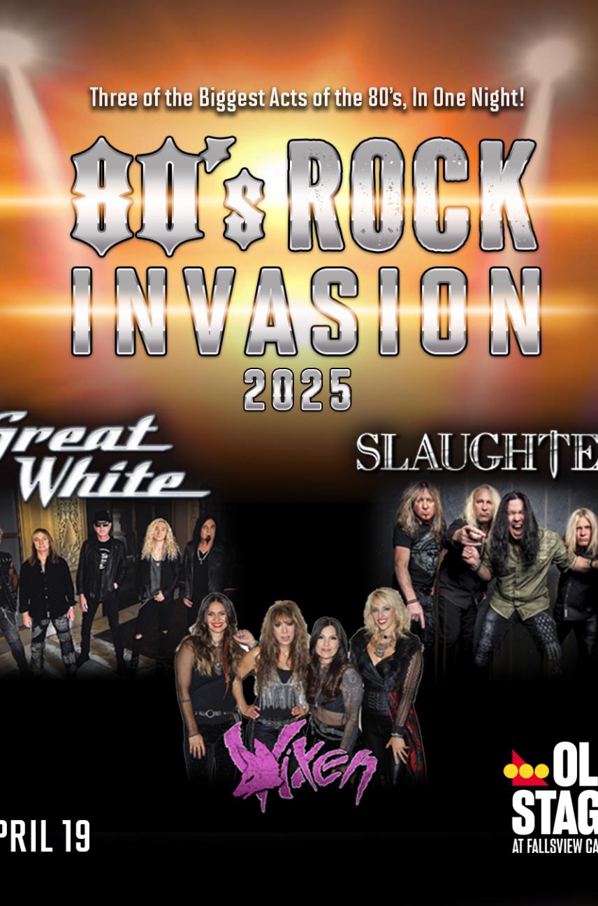 80’s Rock Invasion 2025 – Great White & Slaughter