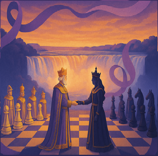 Live Chess by the Falls