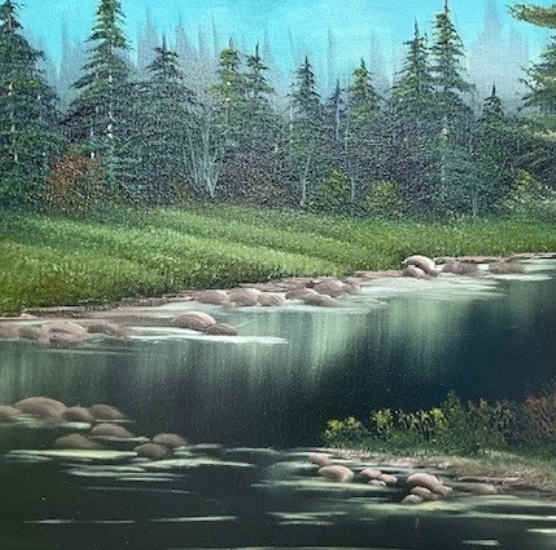 Bob Ross Painting Class: Around the Bend