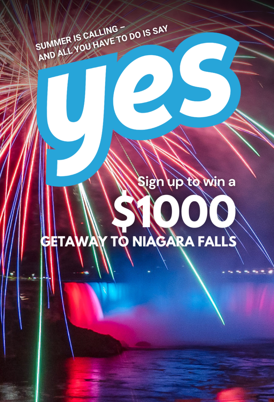 Enter to win a $1000 getaway to Niagara Falls